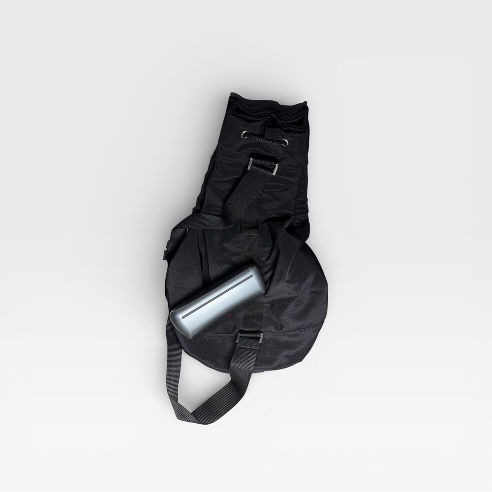 Prada Luna Rossa Extreme Drawstring Bag + Empty Glasses Case Black Travel Bundle - Picture 5 of 9